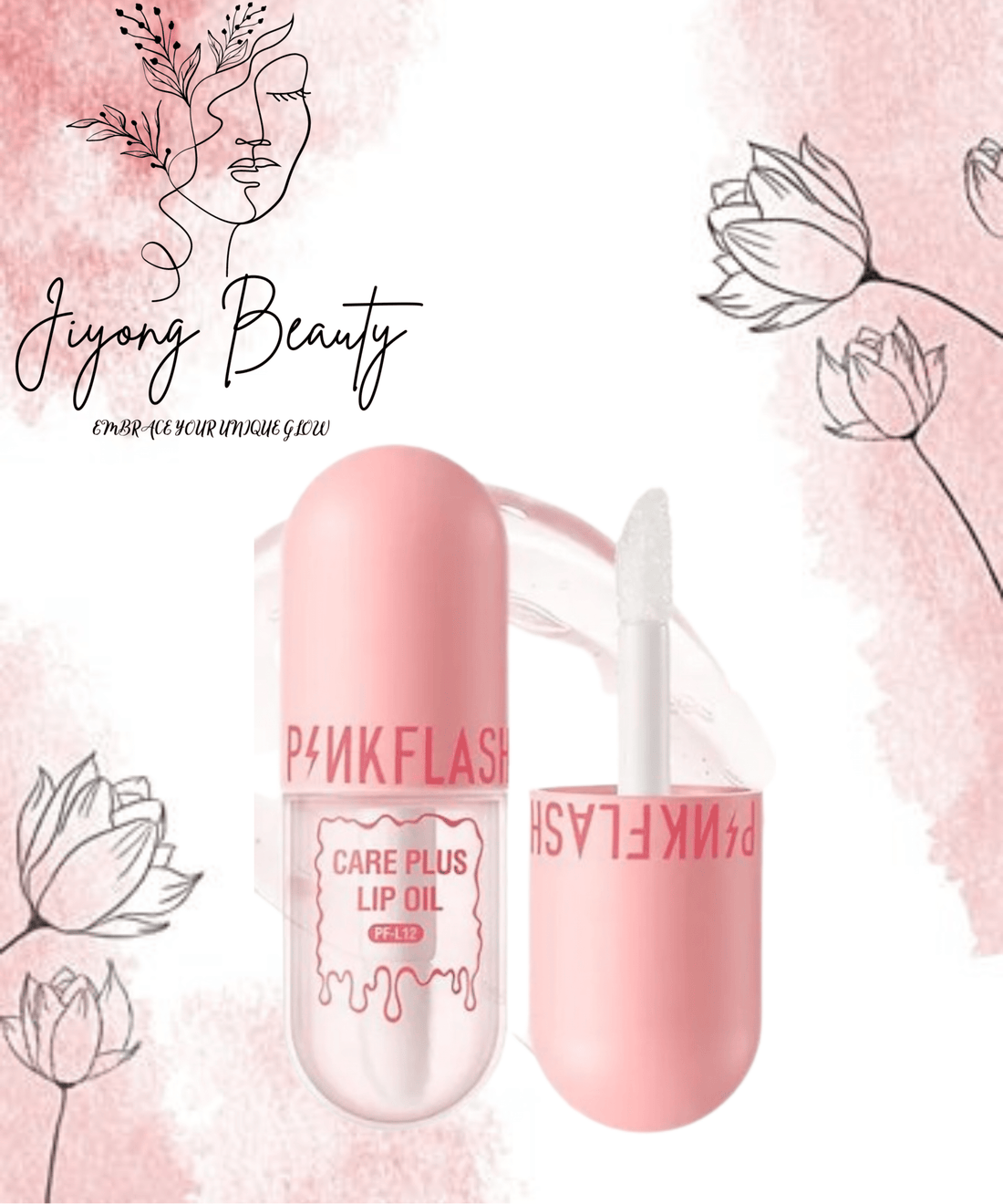 PINKFLASH - CarePlus Lip Oil-Natural Ingredients