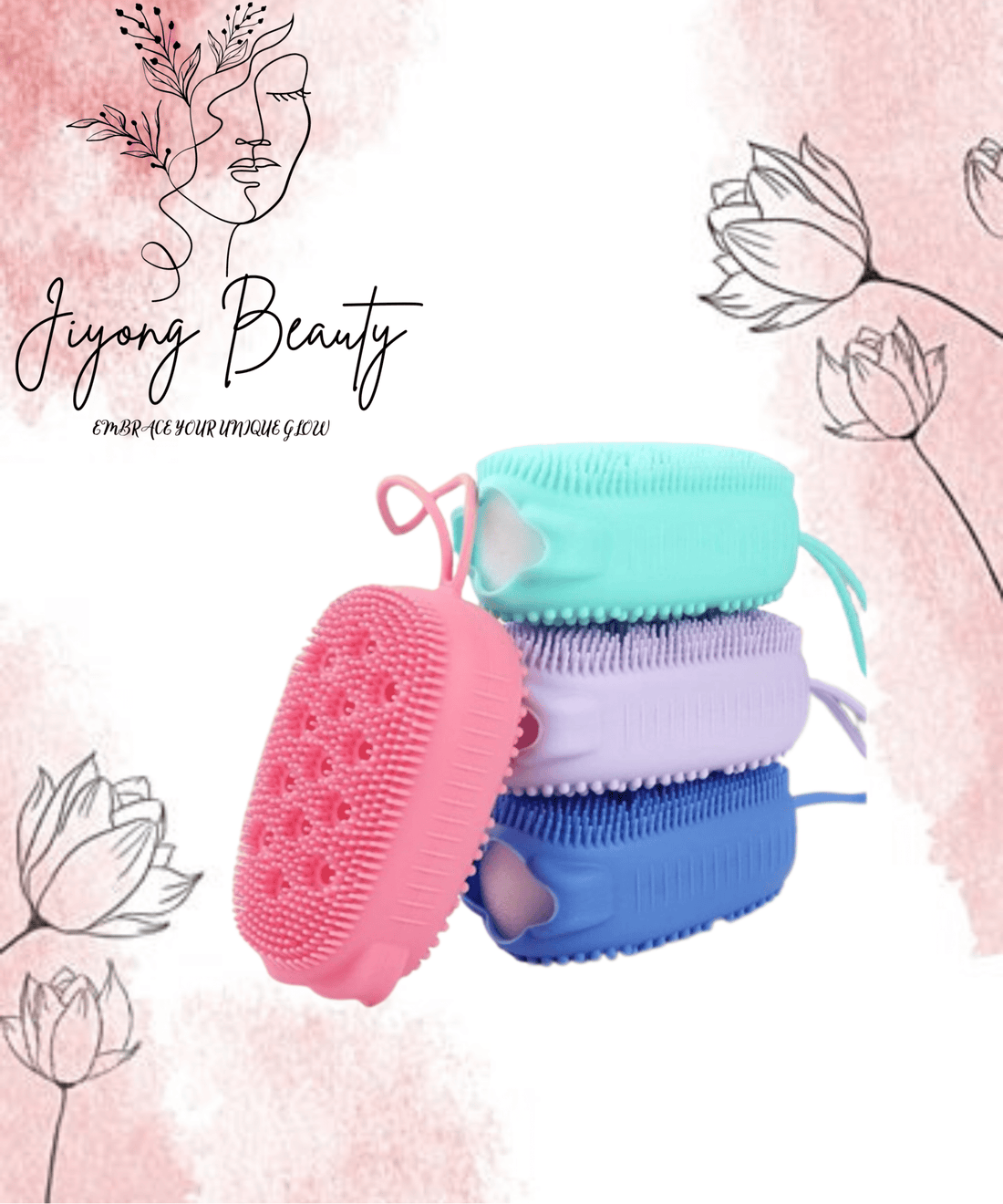 Silicone Body Scrubber Bath Exfoliating Scrub Sponge