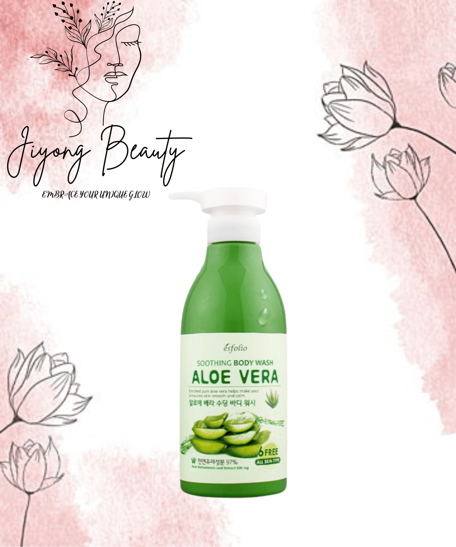 esfolio - Aloe Vera Soothing Body Wash - 500ml